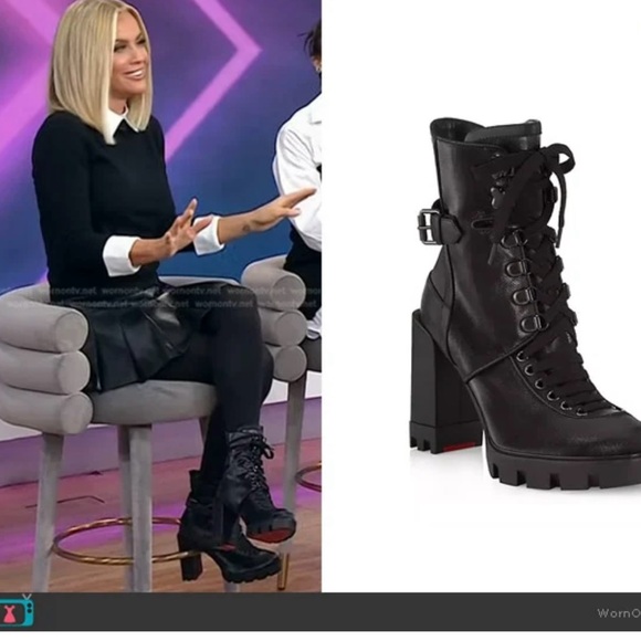 NEW Christian Louboutin Macademia 100 Black Ankle Boots Size 38 - Picture 3 of 10